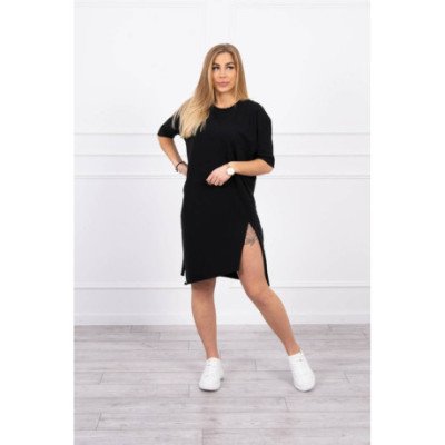 Juoda oversize suknelė nuotrauka
