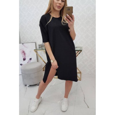Juoda oversize suknelė nuotrauka