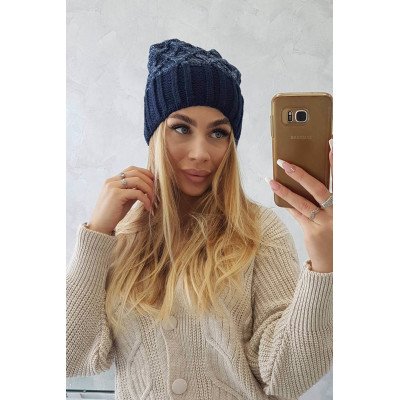 Tamsiai kreminė  kepurė Uliana K408 nuotrauka