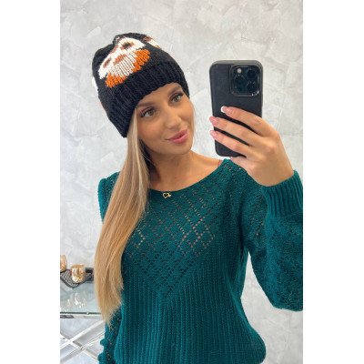 Juoda  kepurė Ofelia K349 nuotrauka