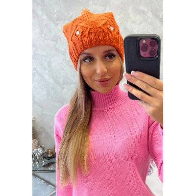 Oranžinė  kepurė Ramona K383 nuotrauka